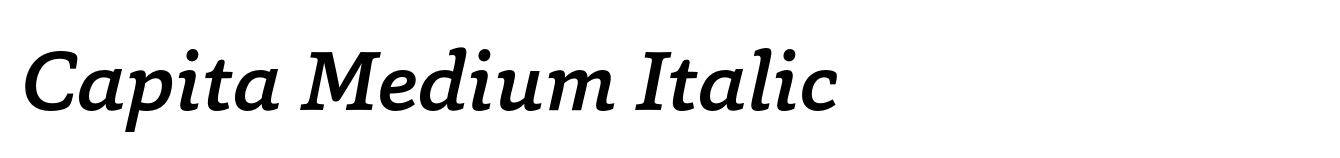 Capita Medium Italic